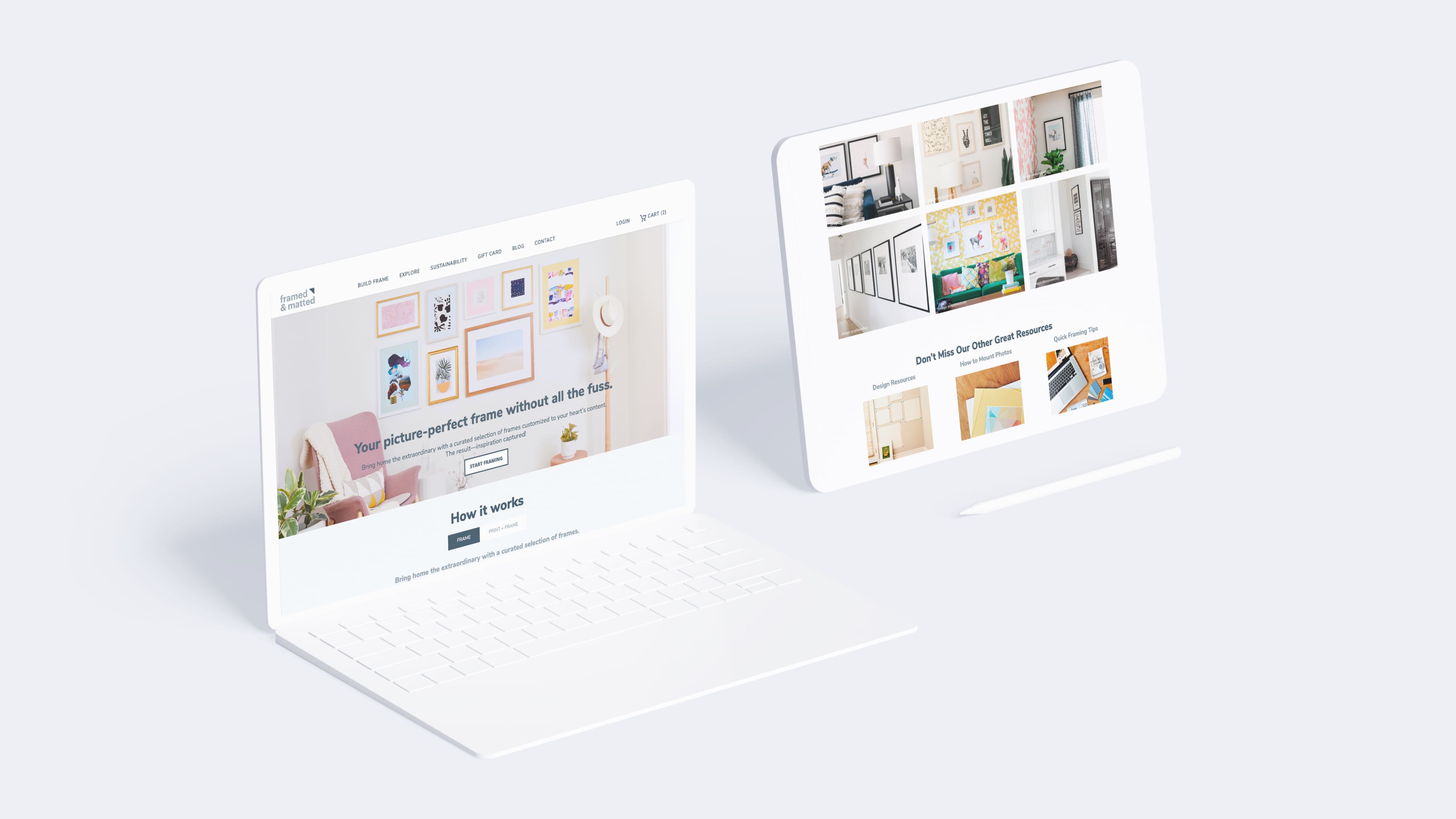 Framedandmatted project challenges