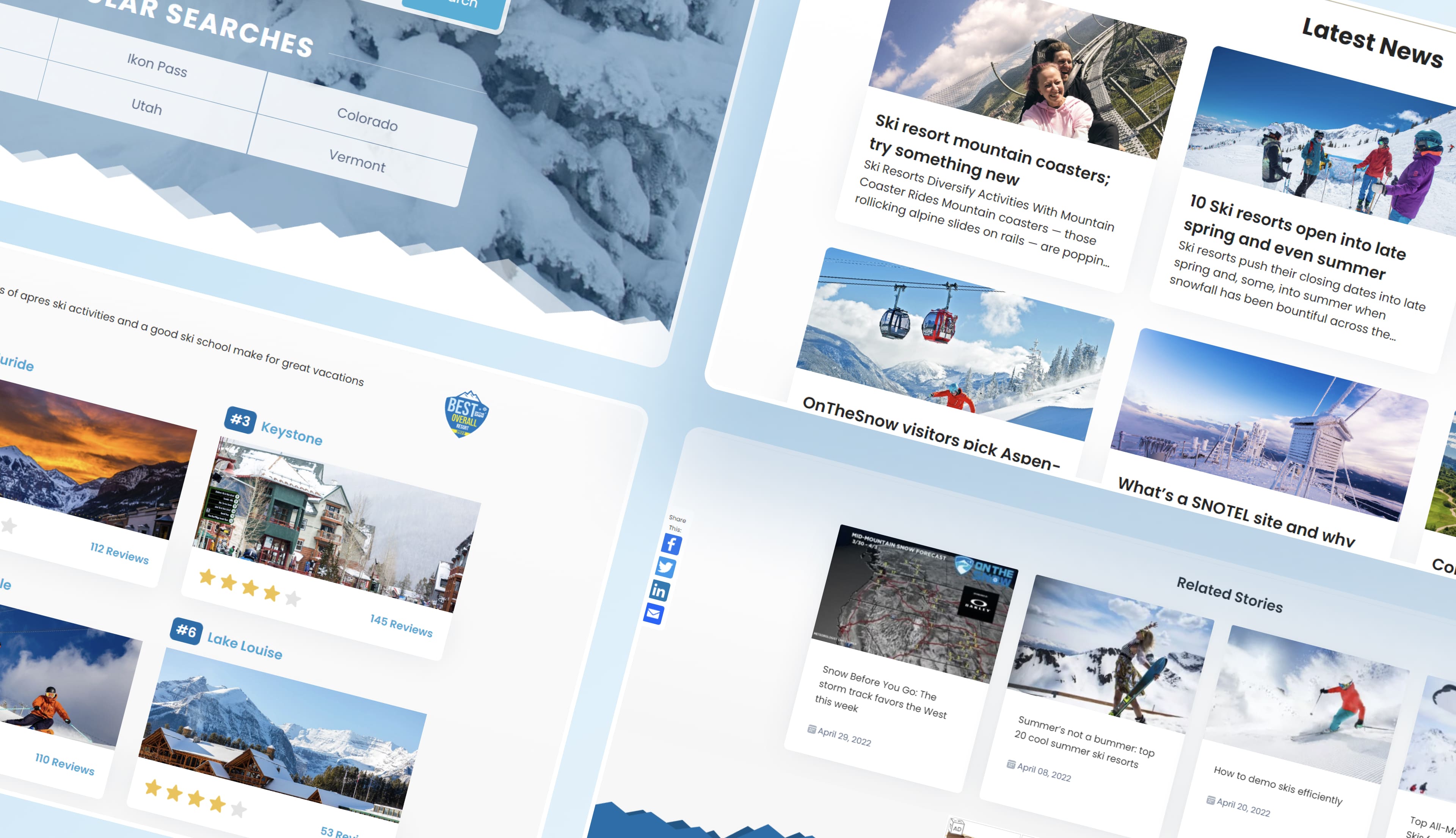 On the snow hero image